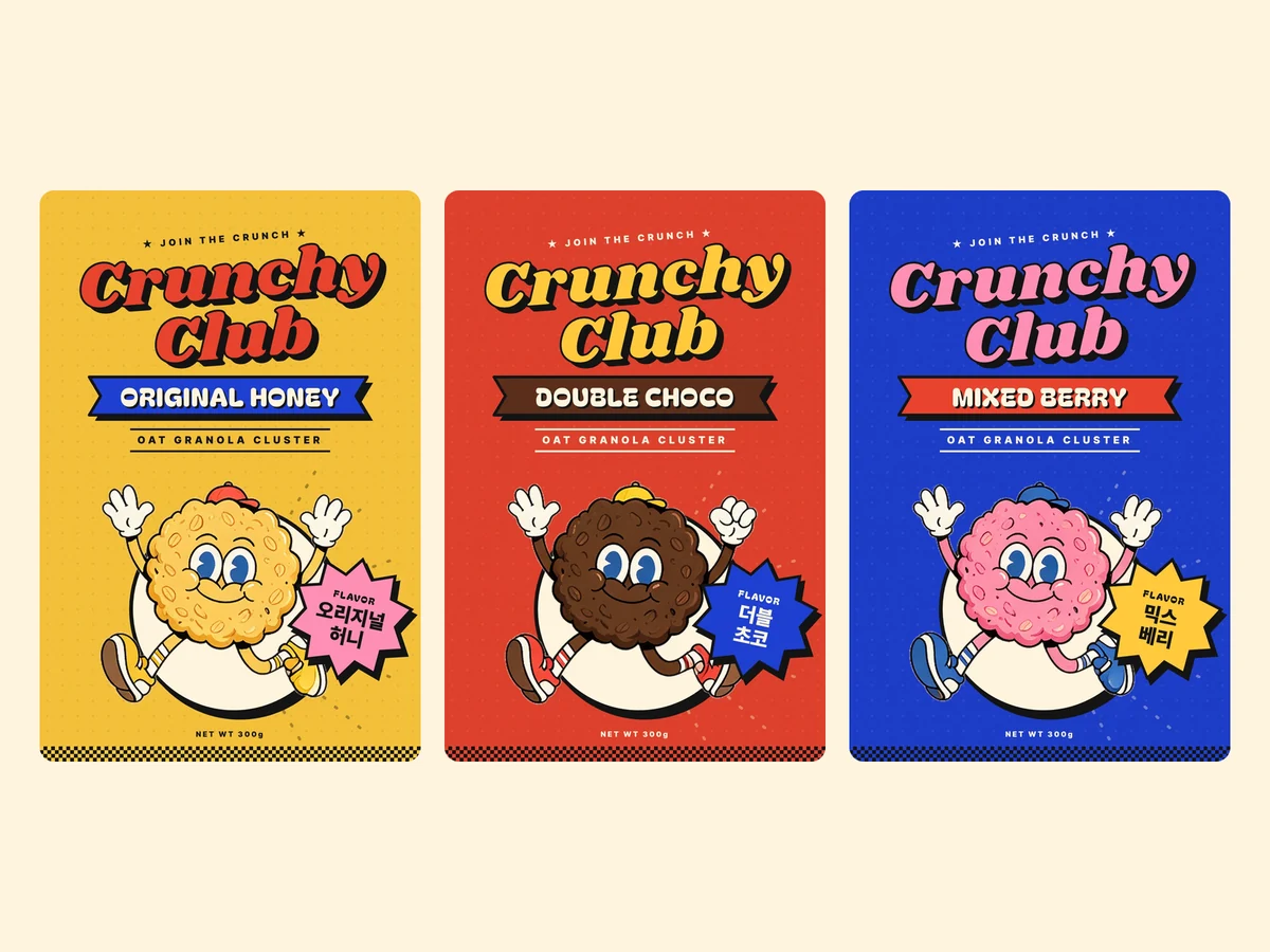Crunchy Club — Branding & Package