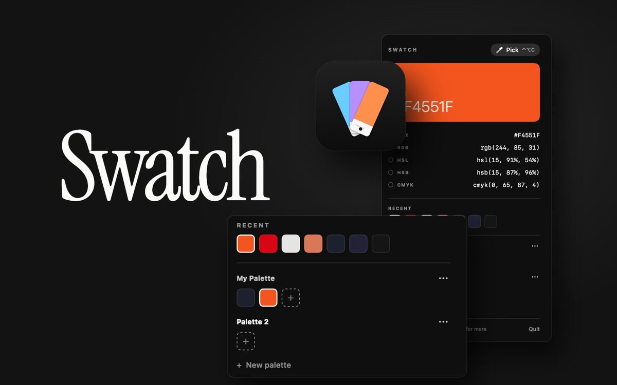 Swatch — Color Picker & Touch Bar Palette